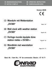  Wanduhr mit Wetterstation „DV369“  Wall clock ... - Electronic.hu