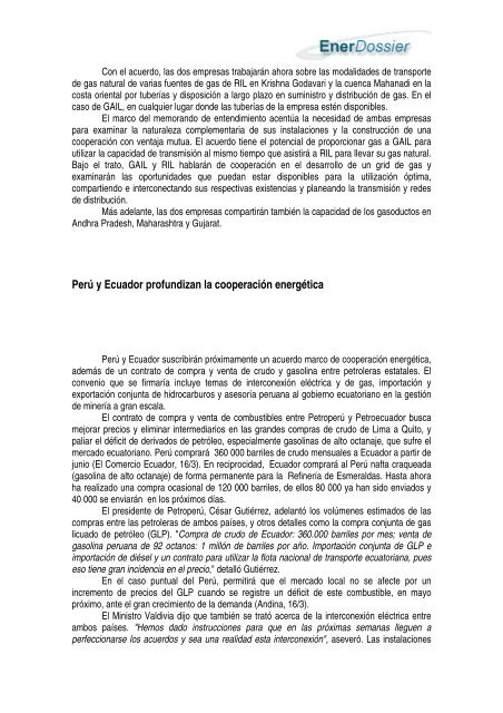 Informe Sobre El Mercado EnergÃ©tico Mundial. Por ... - Offnews.info