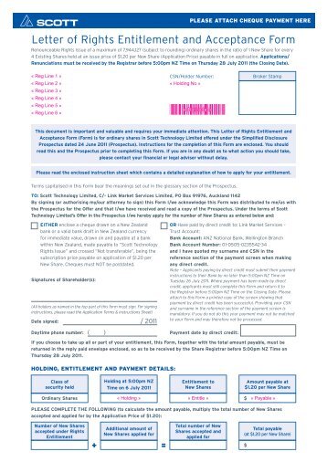 Letter of Rights Entitlement and Acceptance Form - Scott ...