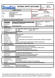 MATERIAL SAFETY DATA SHEET - StonCor Africa