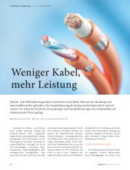 Weniger Kabel, mehr Leistung - LEONI Electromobility