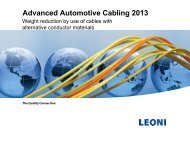 Advanced Automotive Cabling 2013 - LEONI Business Unit ...