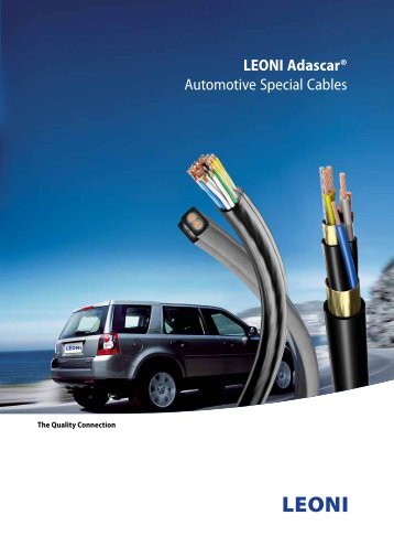 LEONI AdascarÂ®, Automotive Special Cables
