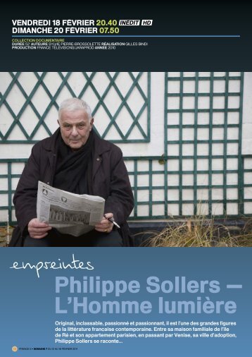 Philippe Sollers â L'homme lumiÃ¨re