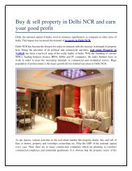 Buy & sell property in Delhi NCR and earn your good profit