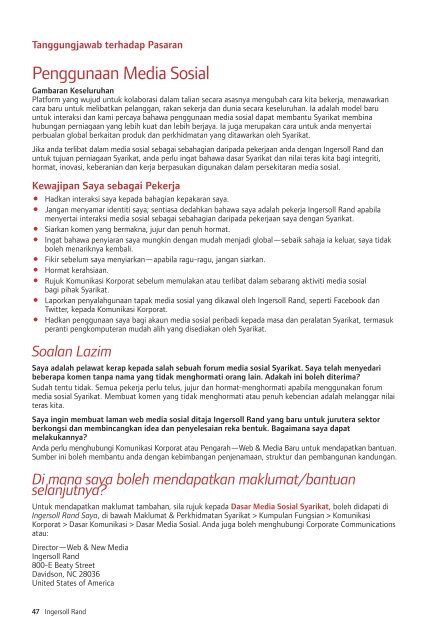 Soalan Lazim - Ingersoll Rand