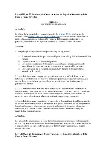 Ley 4-89 Conservación - Licencias de Caza y Pesca