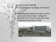 Presentation of Verslo - Finding My Voice - VerzlunarskÃ³li Ãslands