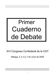1er. cuaderno de debate congreso XVI - CGT Barcelona