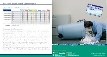 RMV-Preisliste Anschlussfahrkarte