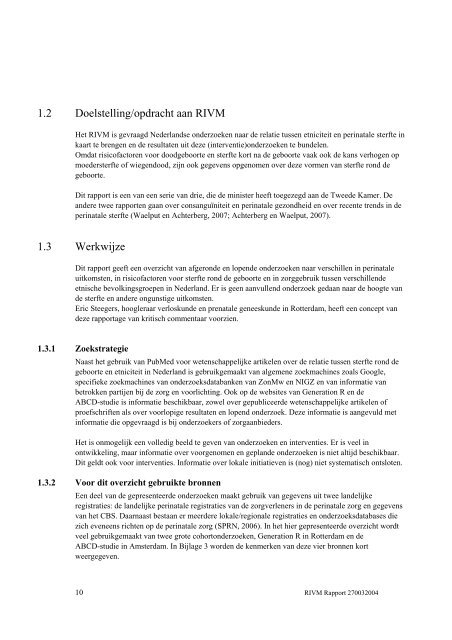 Etniciteit en zorg rondom zwangerschap en ... - Rijksoverheid.nl