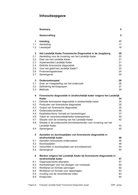 Evaluatie Landelijk Kader Forensische ... - Europa morgen