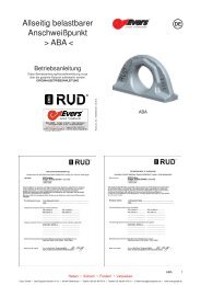 Allseitig belastbarer Anschweißpunkt > ABA < - Evers GmbH