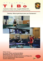 TiBo - Tischtennis Bezirk Heidelberg