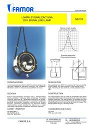 LAMPA SYGNALIZACYJNA DAY SIGNALLING LAMP NZ4113 - Famor