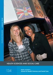 HEALTH SCIENCES AND SOCIAL CARE