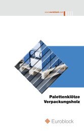 Palettenklötze Verpackungsholz - Euroblock Verpackungsholz GmbH