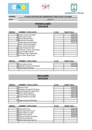 clasificaciones - fecantri