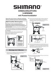 EINBAUANLEITUNG V-BREMSE mit ... - Fahrrad Kaiser GmbH