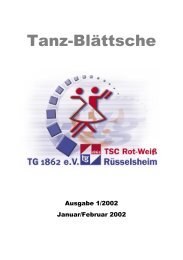 Ausgabe 1/2002 - TSC Rot-WeiÃ RÃ¼sselsheim