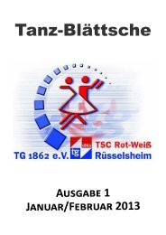 Ausgabe 1/2013 (Januar/Februar) - TSC Rot-WeiÃ RÃ¼sselsheim