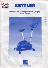 und Montageanleitung - Trophy  bis 2002 - DE - Fahrrad Kaiser GmbH