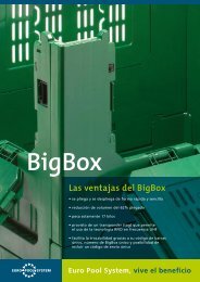 Las ventajas del BigBox - Euro Pool System