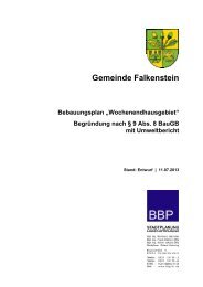 Gemeinde Falkenstein - Verbandsgemeinde Winnweiler