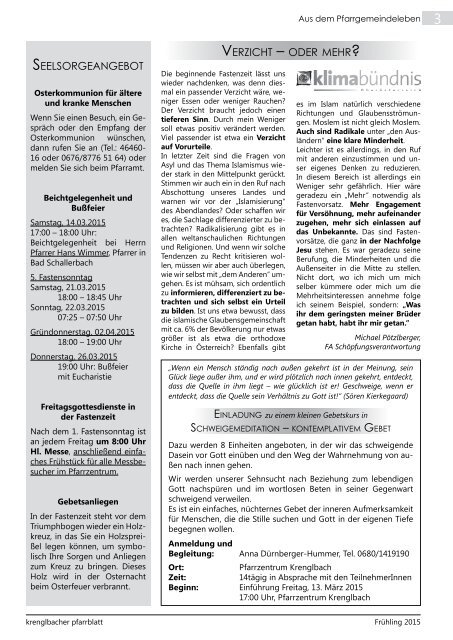 krenglbacher pfarrblatt