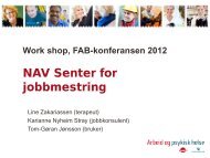 NAV Senter for jobbmestring - NHO