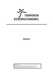 Statuten des TV Niederhelfenschwils - Turnverein Niederhelfenschwil