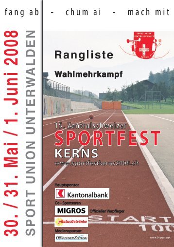 Rangliste Wahlmehrkampf Kerns 2008