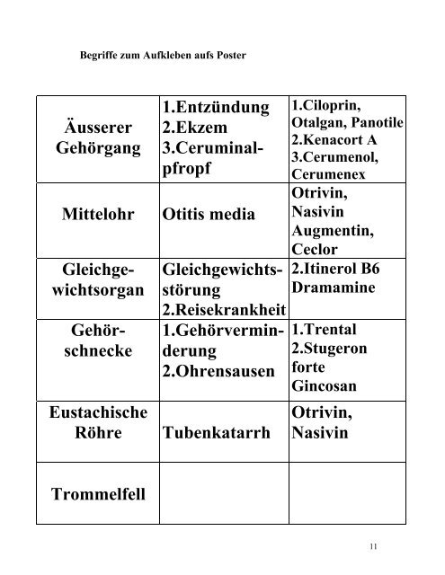 Vortrag zum Thema: Ohrenkrankheiten und ihre Behandlung