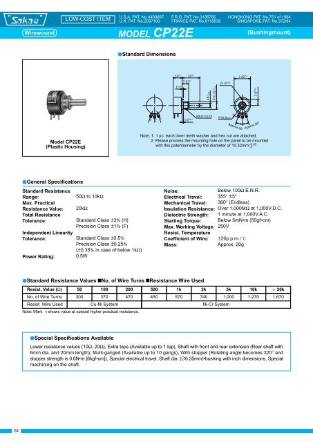 1-TURN POTENTIOMETER - Meditronik