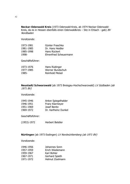 Namen und Daten aus sechs Jahrzehnten ... - CDU Filderstadt