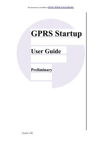 GPRS Startup - Falcom