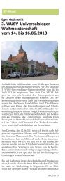 3. WUSV-Universalsieger- Weltmeisterschaft vom 14. bis 16.06.2013