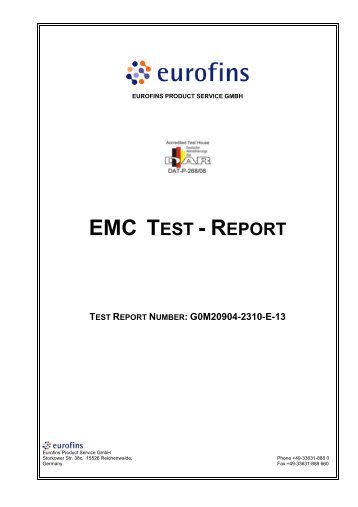 EMC TEST - REPORT - Falcom