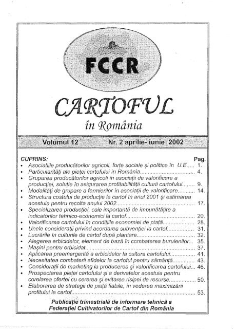 cartoful in RO vol12nr2.pdf - Institutul National de Cercetare ...