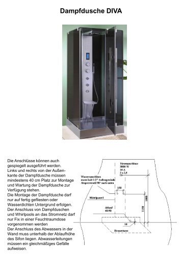 Dampfdusche DIVA - FAP