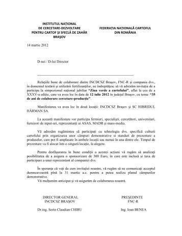 Cerere sponsorizare ZVC 2012.pdf - Institutul National de Cercetare ...