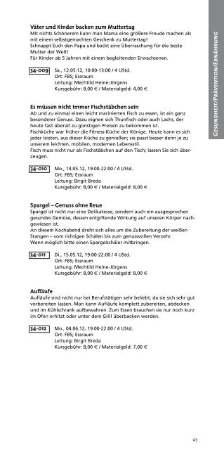 Programm 2012 - Kath. Familienbildungsstätte Marl e.V.