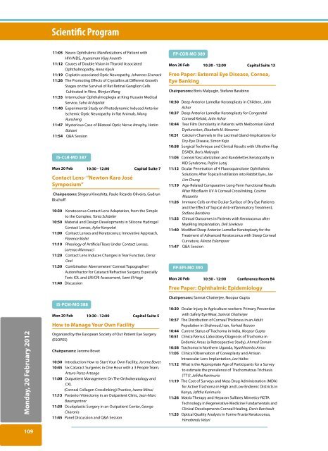 ScientiËc Program - WOC2012