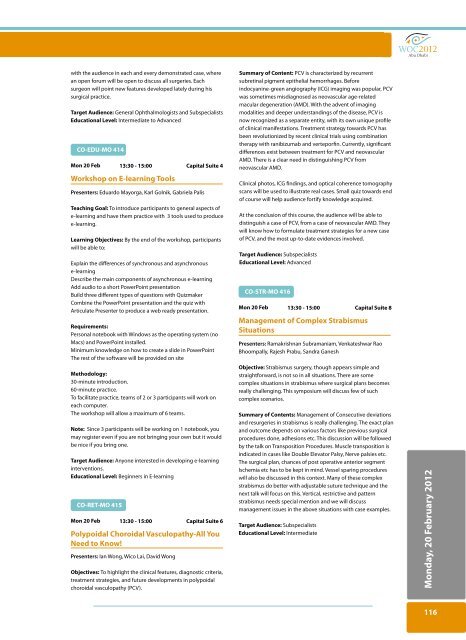 ScientiËc Program - WOC2012