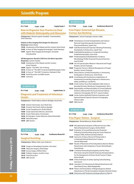 ScientiËc Program - WOC2012