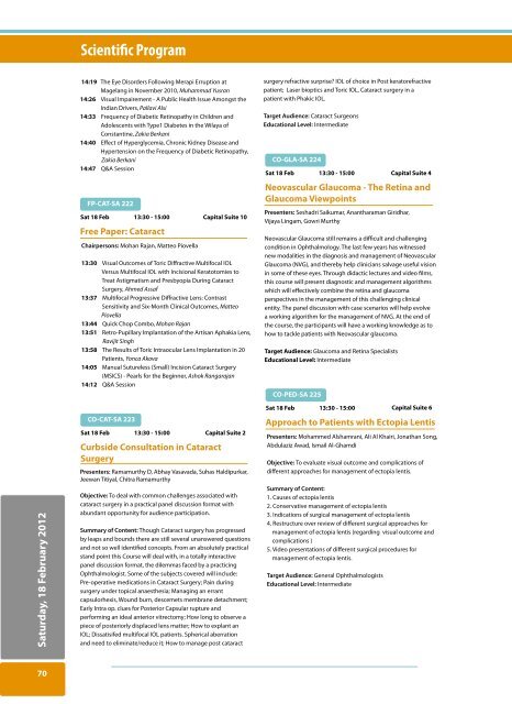 ScientiËc Program - WOC2012