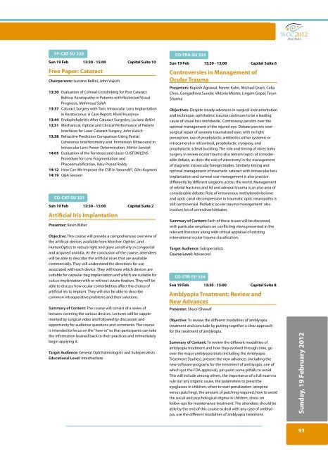 ScientiËc Program - WOC2012