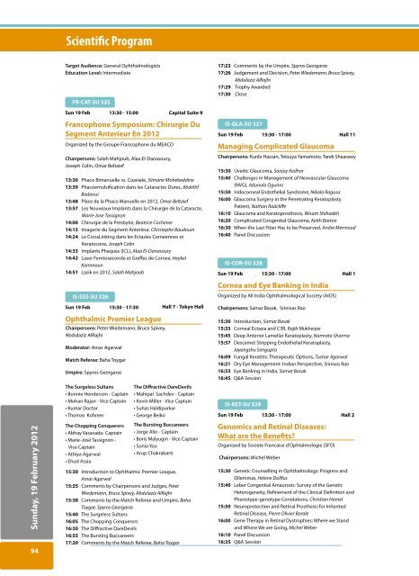 ScientiËc Program - WOC2012