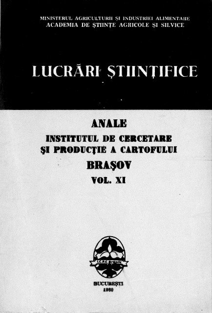 anale 11.pdf - Institutul National de Cercetare Dezvoltare pentru ...