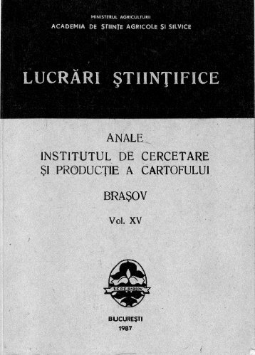 anale 15.pdf - Institutul National de Cercetare Dezvoltare pentru ...